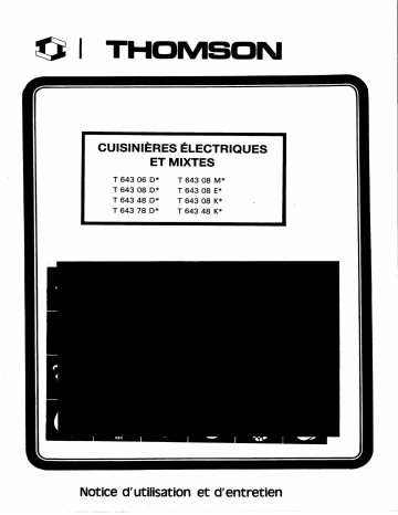 T64348KSA | Manuel du propriétaire | Thomson T64348K Manuel utilisateur | Fixfr