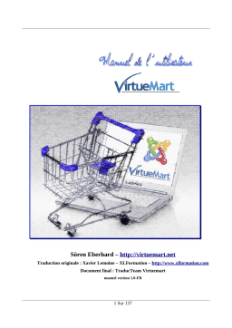 VirtueMart Virtuemart Manuel utilisateur