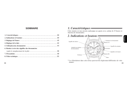 CITIZEN WATCH 052 Manuel utilisateur