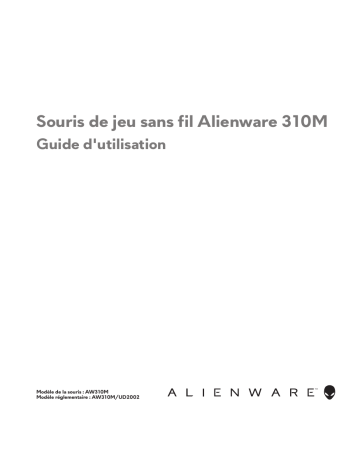 Alienware AW310M Wireless Gaming Mouse Manuel utilisateur | Fixfr