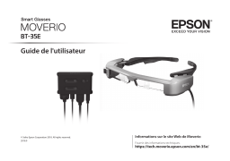 Epson Moverio BT-35E Manuel utilisateur