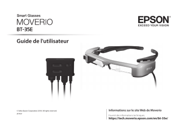 Mode d'emploi | Epson Moverio BT-35E Manuel utilisateur | Fixfr