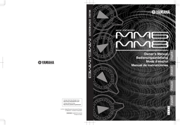 Manuel du propriétaire | Yamaha MM8 Manuel utilisateur | Fixfr