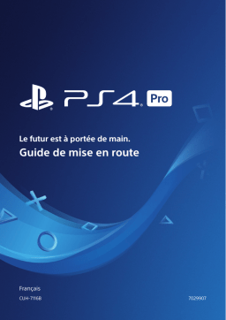 Sony PS4 Pro CUH-7116B Manuel utilisateur