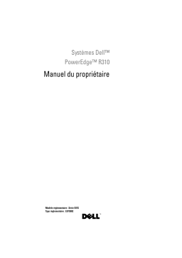 Dell PowerEdge R310 server Manuel du propriétaire