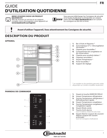 Mode d'emploi | Bauknecht KGNXL 19 A3+ IN Manuel utilisateur | Fixfr