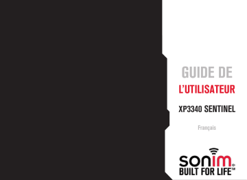 Mode d'emploi | Sonim XP3340 Sentinel Manuel utilisateur | Fixfr