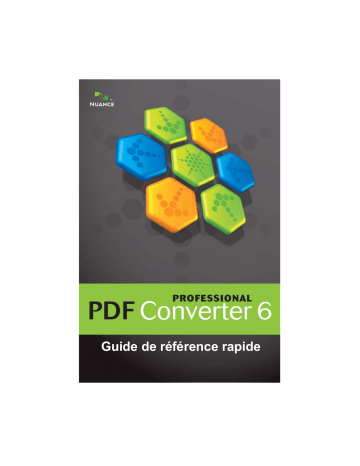 Mode d'emploi | Nuance PDF Converter 6 Professional Manuel utilisateur | Fixfr