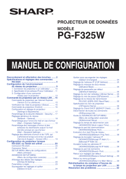Sharp PG-F325W Manuel utilisateur