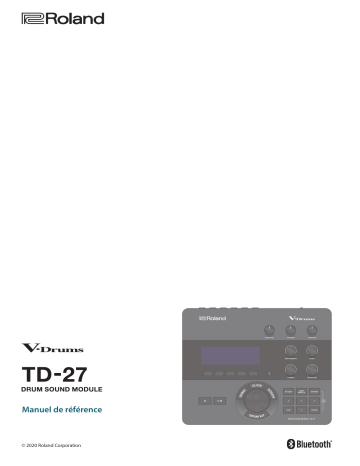 VAD503 | VAD506 | Roland TD-27KV 电鼓 Manuel utilisateur | Fixfr