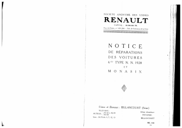 Monasix | Renault 6cv Manuel du propriétaire | Fixfr