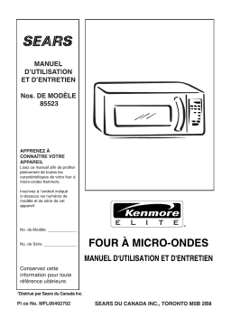 LG 85523 Manuel du propriétaire