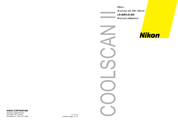 Manuel du propriétaire | Nikon COOLSCAN II Manuel utilisateur | Fixfr
