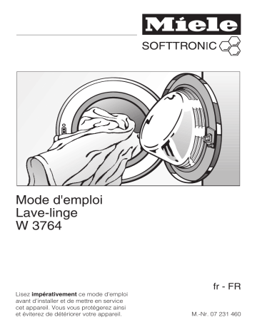 Manuel du propriétaire | Miele W 3764 Manuel utilisateur | Fixfr