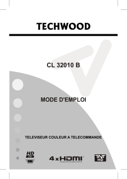 Techwood CL32010B Téléviseur LCD Manuel utilisateur