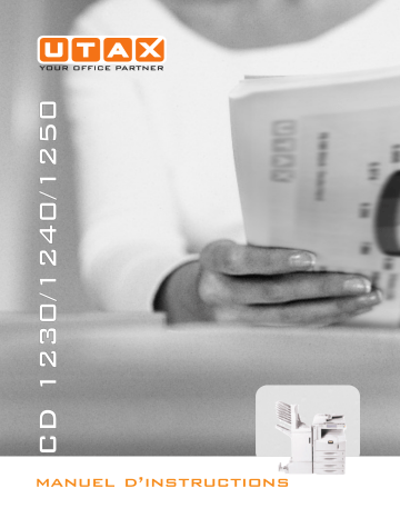 CD 1250 | CD 1240 | Mode d'emploi | Utax CD 1230 Copy System Manuel utilisateur | Fixfr