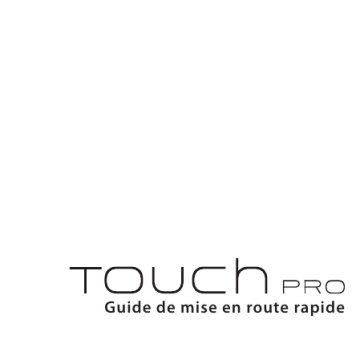 HTC Touch Pro Manuel utilisateur | Fixfr