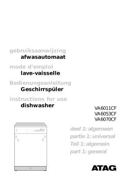 Atag va6011cf Manuel utilisateur