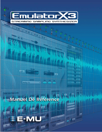 Manuel du propriétaire | E-Mu EMULATOR X3 Manuel utilisateur | Fixfr