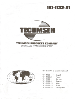 Tecumseh OHV130 Manuel utilisateur