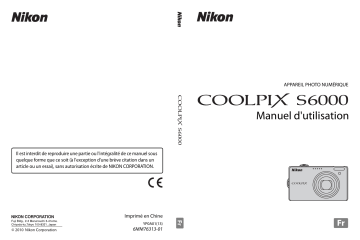 Mode d'emploi | Nikon Coolpix S6000 Manuel utilisateur | Fixfr
