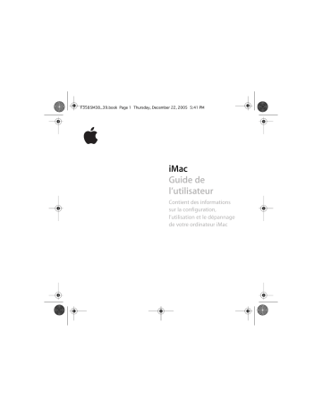 Manuel du propriétaire | Apple iMac Manuel utilisateur | Fixfr