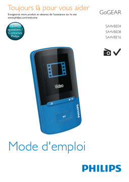 Philips SA4VBE16 Mode d'emploi