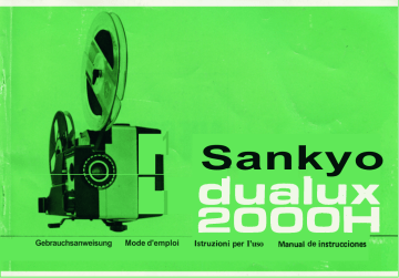 Manuel du propriétaire | Sankyo DUALUX 2000H Manuel utilisateur | Fixfr