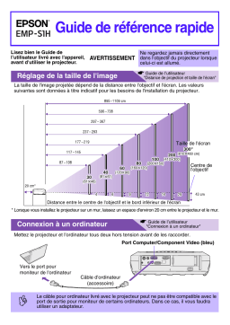 Epson EMP-S1H Manuel utilisateur