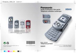 Panasonic X500 Manuel utilisateur