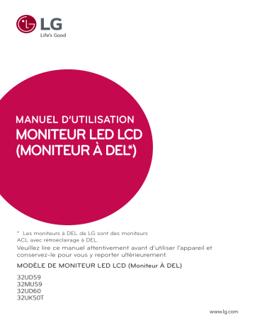 LG 32UD59-B Manuel du propriétaire | Fixfr