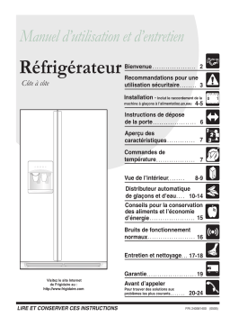 Frigidaire FRS23R4CQ Manuel utilisateur