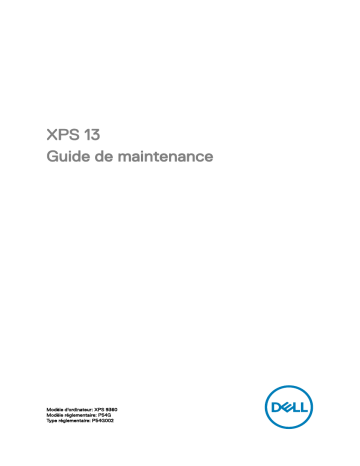 Dell XPS 13 9360 laptop Manuel utilisateur | Fixfr