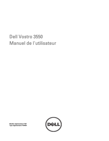 Dell Vostro 3550 laptop Manuel du propriétaire | Fixfr