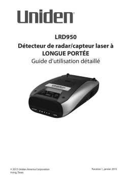 Uniden LRD950 Manuel utilisateur