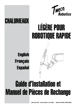 ESAB Light Weight Quick Robotics Torch Manuel utilisateur