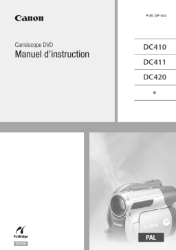Canon DC420 Manuel utilisateur