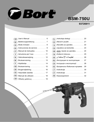 Bort BSM-750U Manuel utilisateur | Fixfr