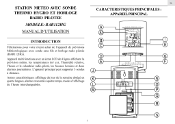 Oregon Scientific BAR112HG Manuel utilisateur