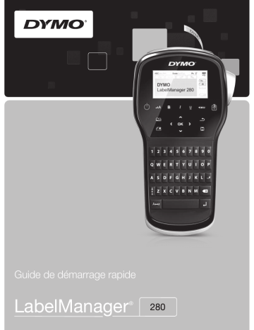 Guide de référence | Dymo LabelManager® 280 Electronic Label Maker Manuel utilisateur | Fixfr