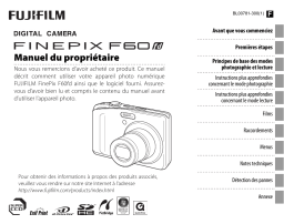 Fujifilm FinePix F60 fd Mode d'emploi