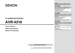 Denon AVR-4310 Manuel utilisateur