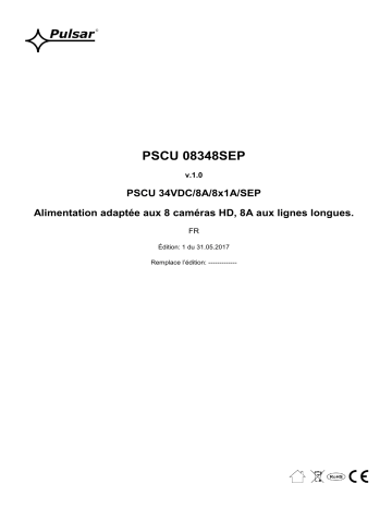 Mode d'emploi | Pulsar PSCU08348SEP Manuel utilisateur | Fixfr