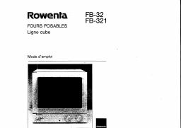 Rowenta FB 32 Manuel utilisateur