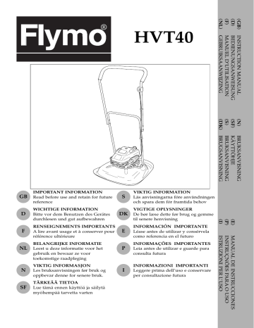 Manuel du propriétaire | Flymo HVT40 Manuel utilisateur | Fixfr