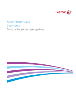 Xerox 3330 Phaser Manuel utilisateur