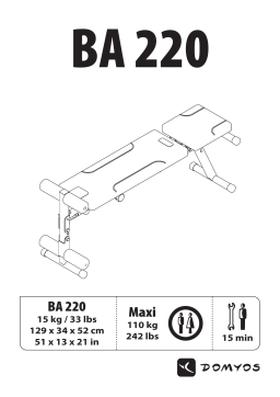 Domyos BA 220 Manuel utilisateur