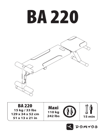 Mode d'emploi | Domyos BA 220 Manuel utilisateur | Fixfr