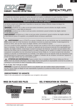 Spektrum DX2E V3 Channel DSMR Surface Radio System Manuel utilisateur