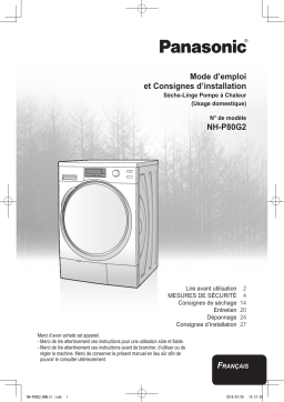 Panasonic NH-P80G2NH-P80G2WFR Manuel utilisateur